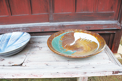 美品】小石原焼 指描き 大皿（29.5㎝）指描き 民藝 【公式通販】