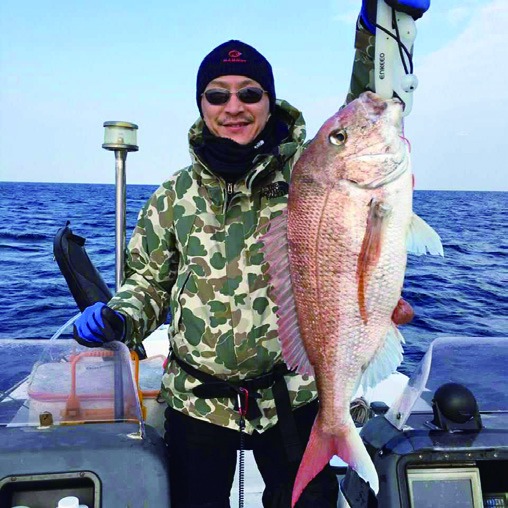 対馬沖でのタイラバ釣り