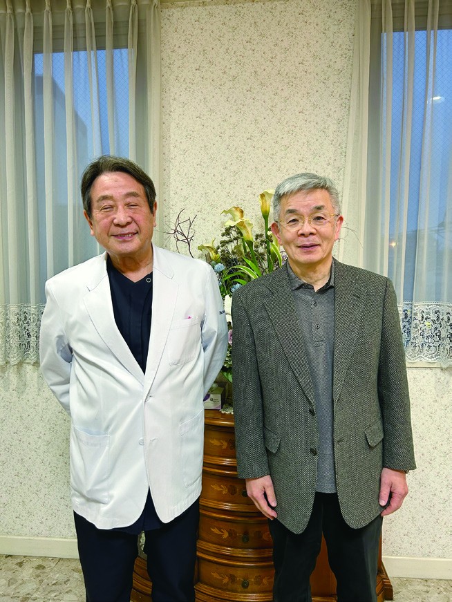蜂須賀徹先生と田中温院長のツーショット